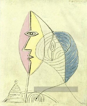 Portrait jeune fille 1936 cubisme Pablo Picasso Peinture à l'huile